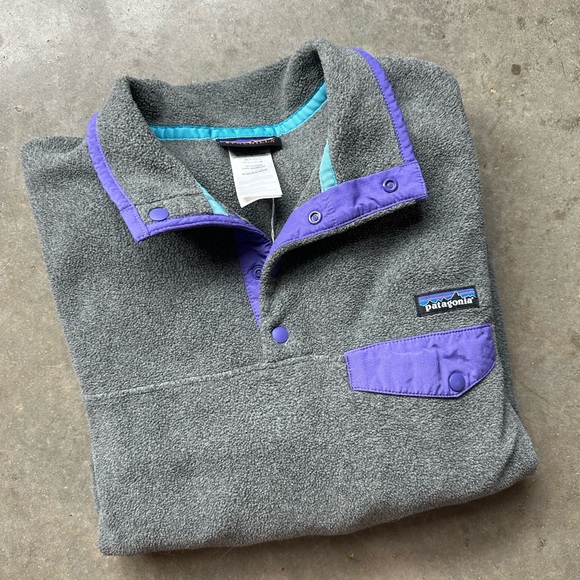 Patagonia Jackets & Blazers - Patagonia synchilla gray fleece pullover large